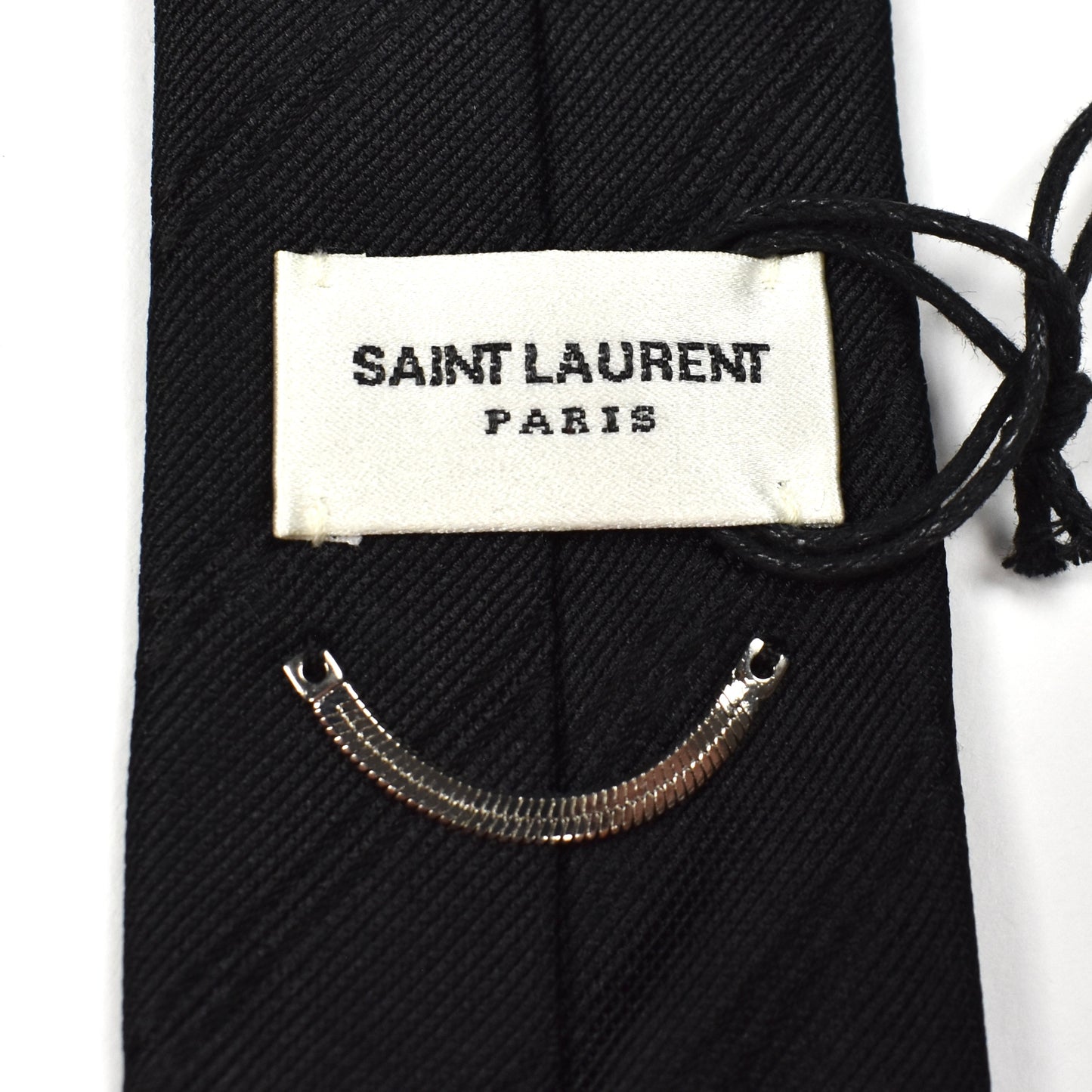 Saint Laurent - Black Tonal Striped Silk Tie