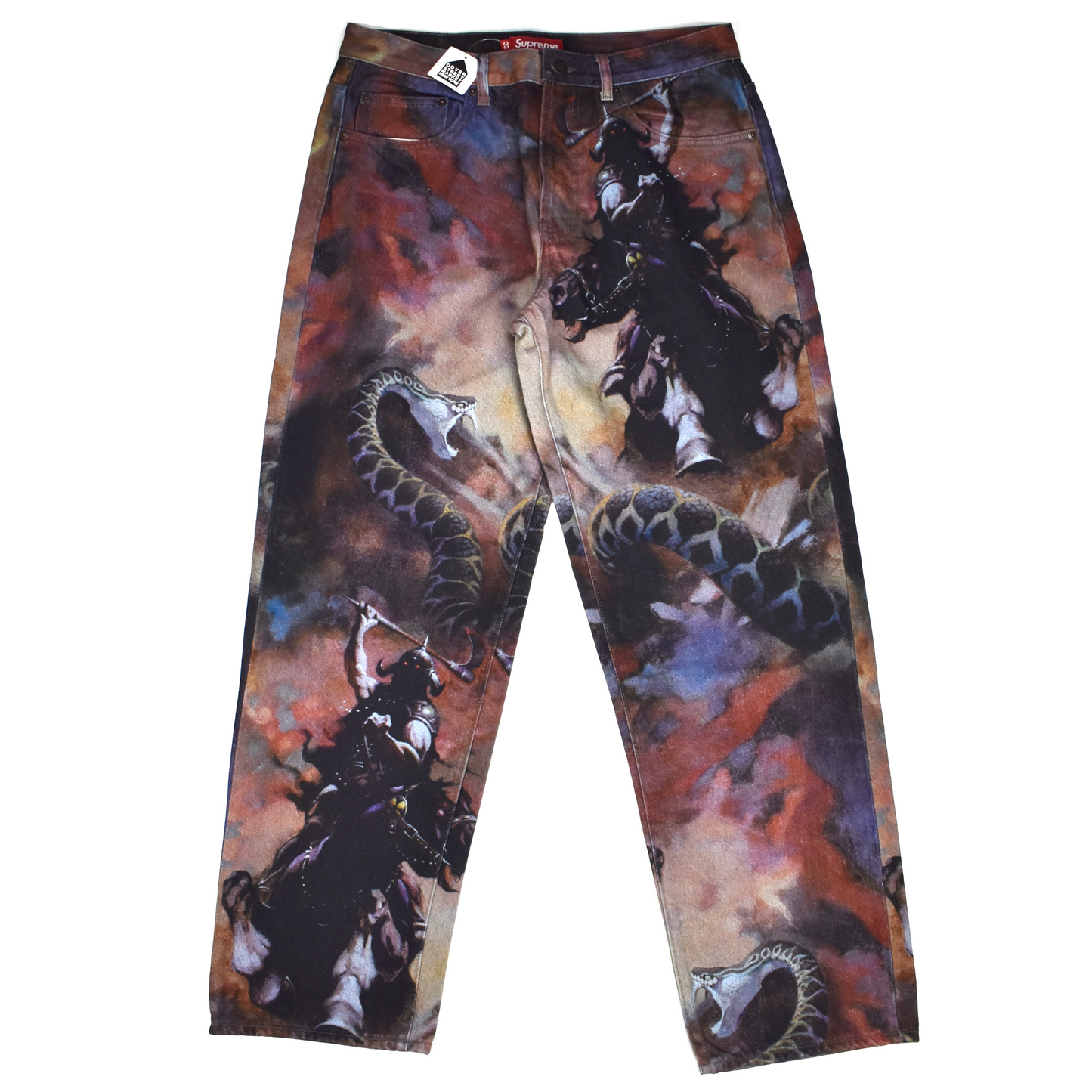 Supreme x Frazetta - Death Dealer Print Denim Jeans