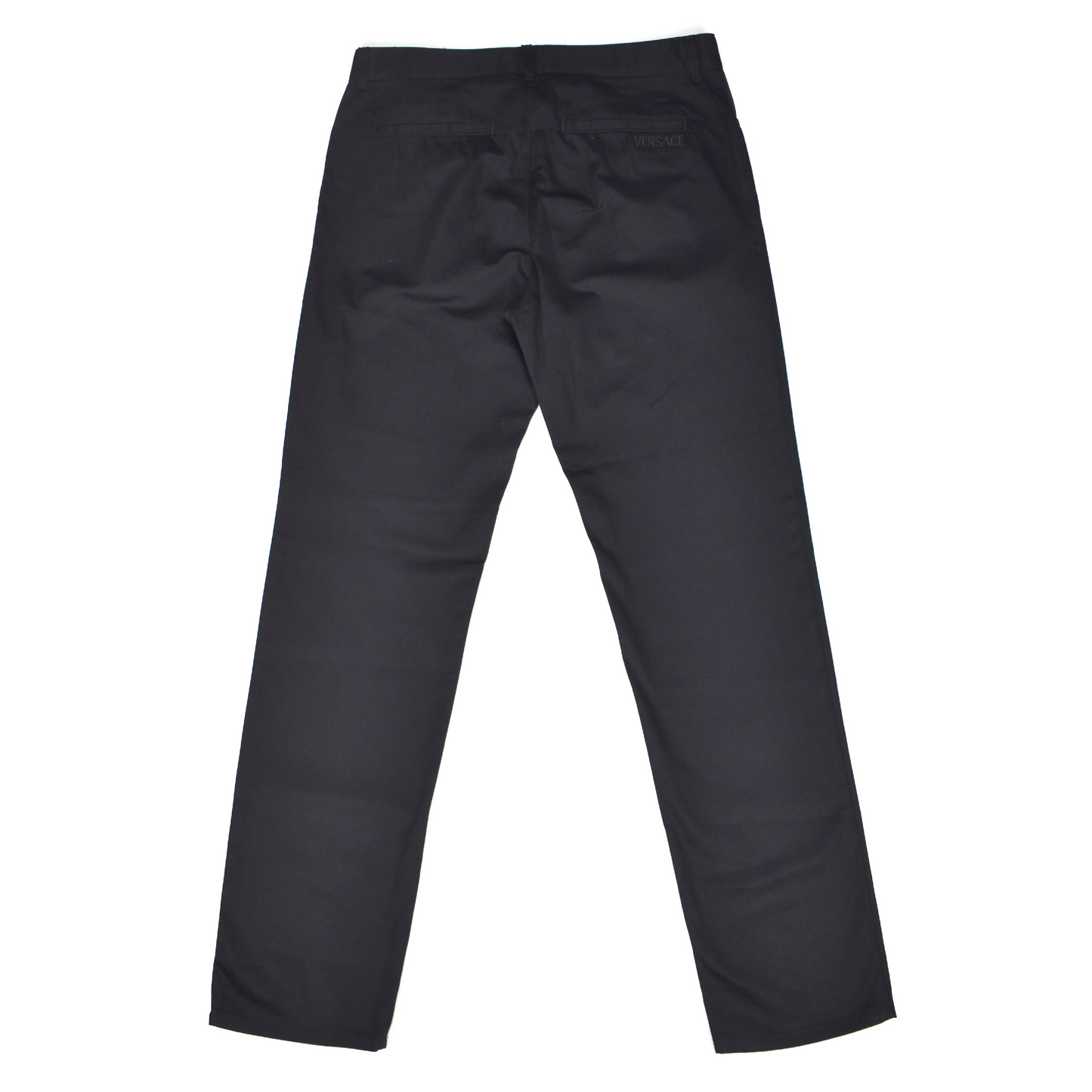 Versace - Black Barocco Accent Twill Pants