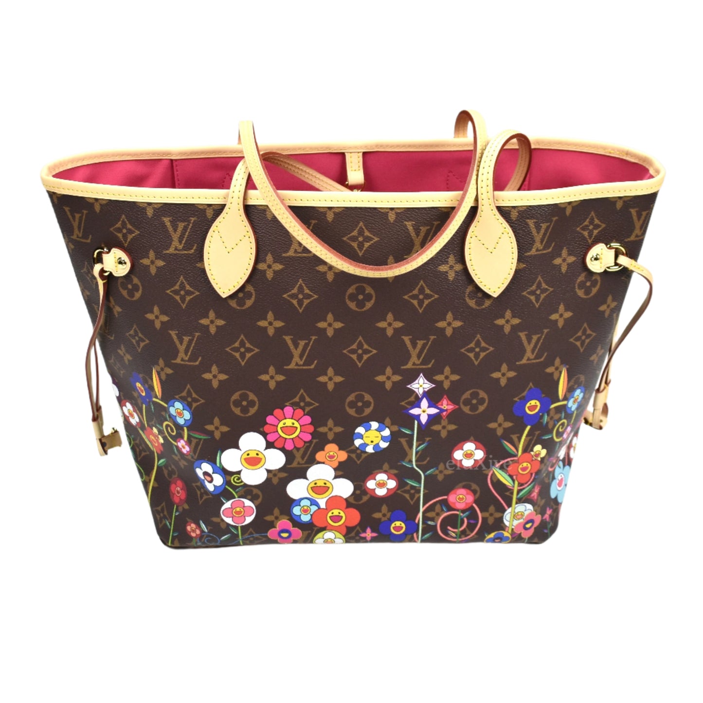 Louis Vuitton x Murakami - Flowers Monogram Neverfull MM Bag (Brown)