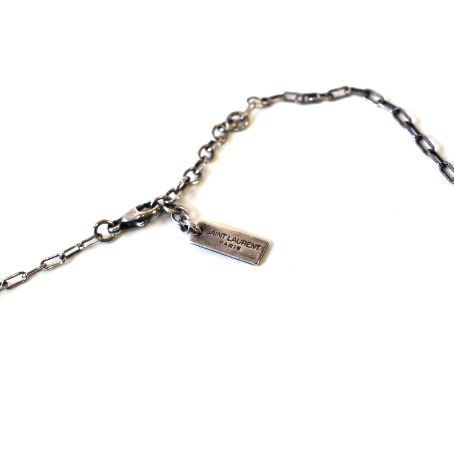 Saint Laurent - 16" Silver Oval Link Chain Necklace