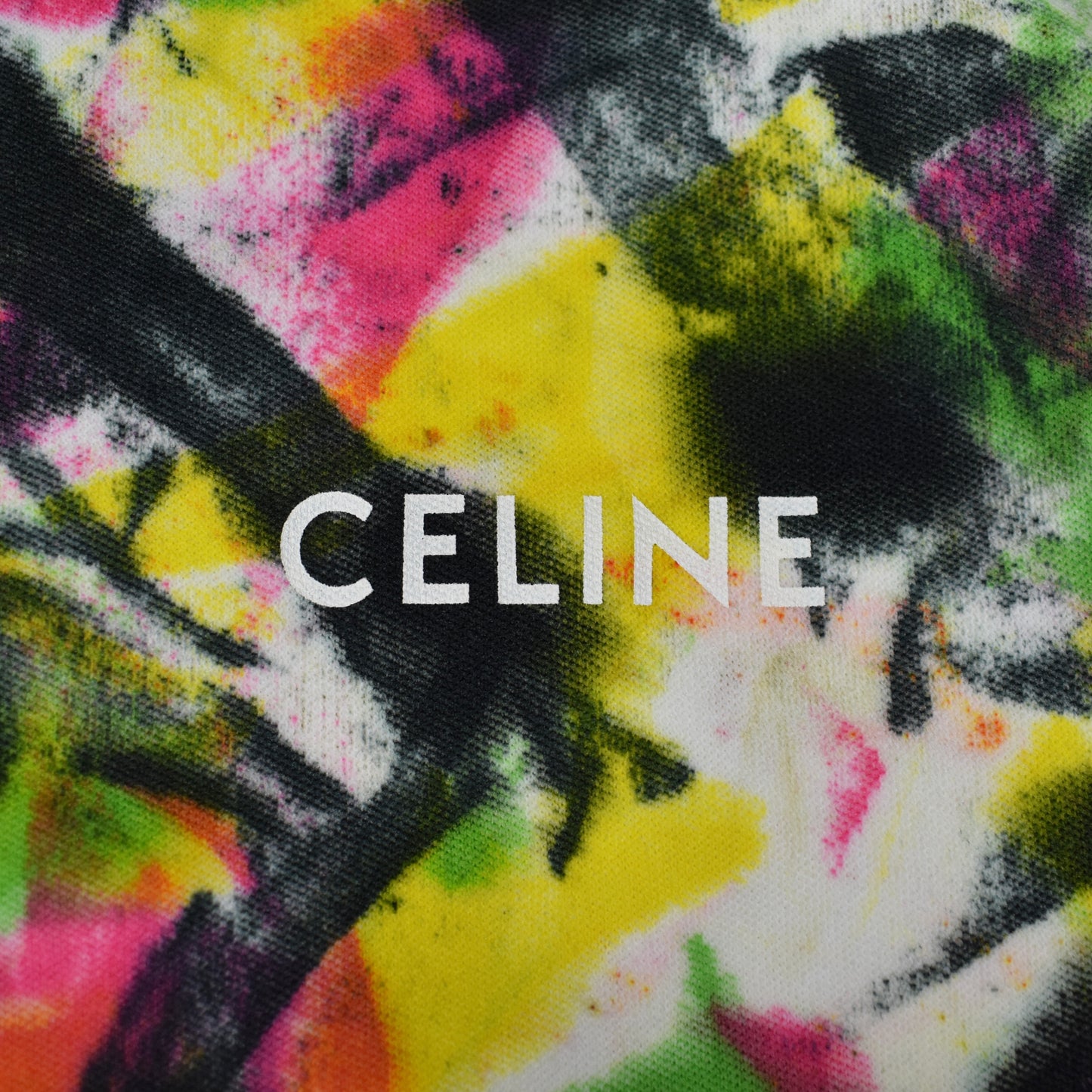 Celine - Abstract Paint Print Track Jacket