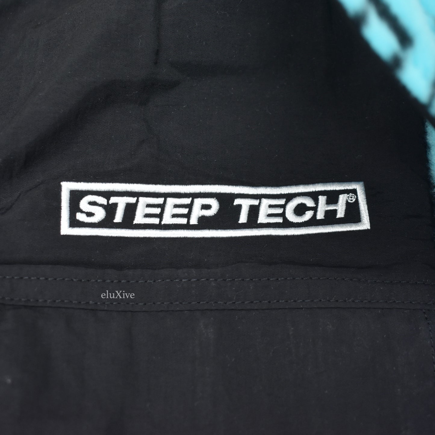 Supreme x The North Face - Teal Steep Tech Allover Logo Fleece Jacket