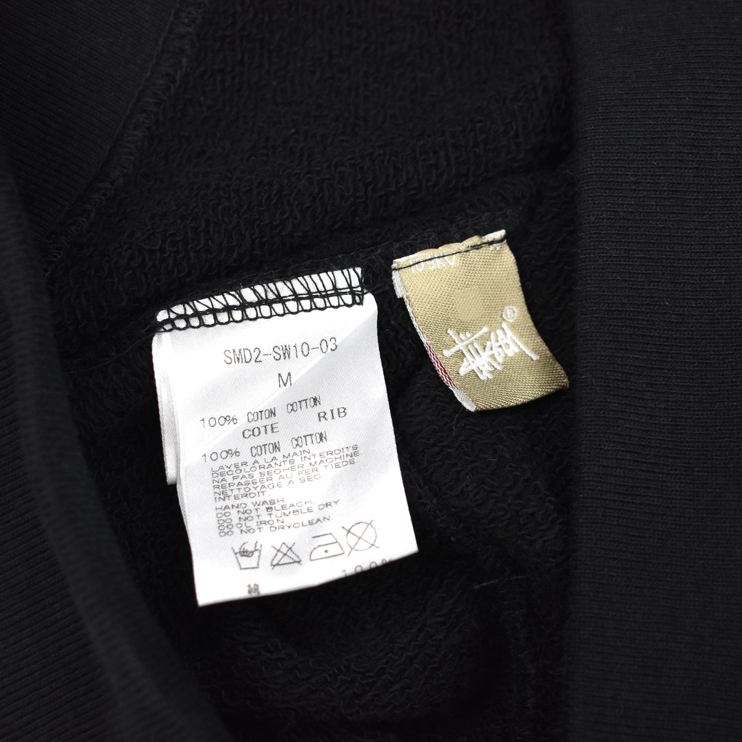 Mastermind x Stussy - Black World Tour Logo Print Hoodie