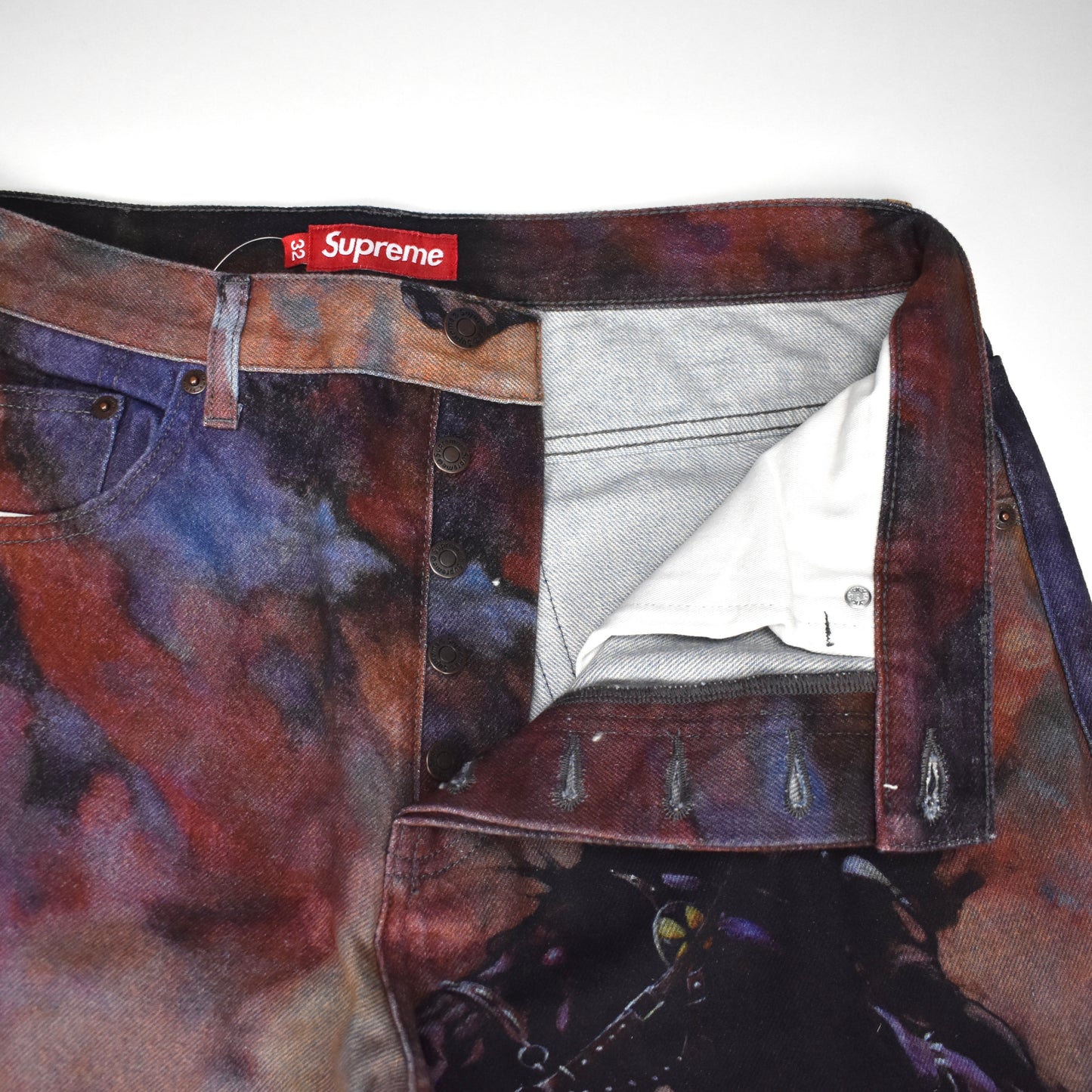 Supreme x Frazetta - Death Dealer Print Denim Jeans