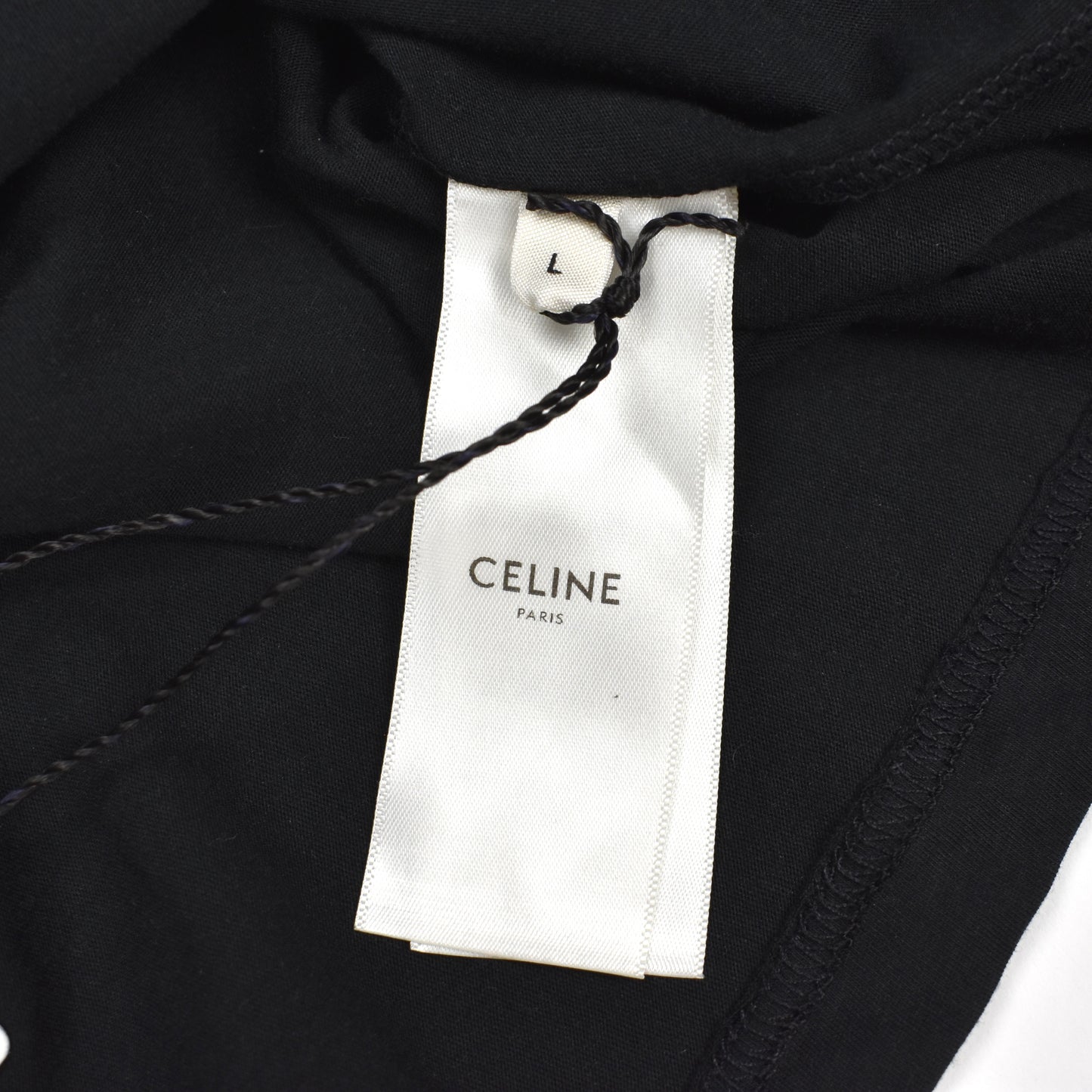 Celine - Black Show Invitation Logo T-Shirt