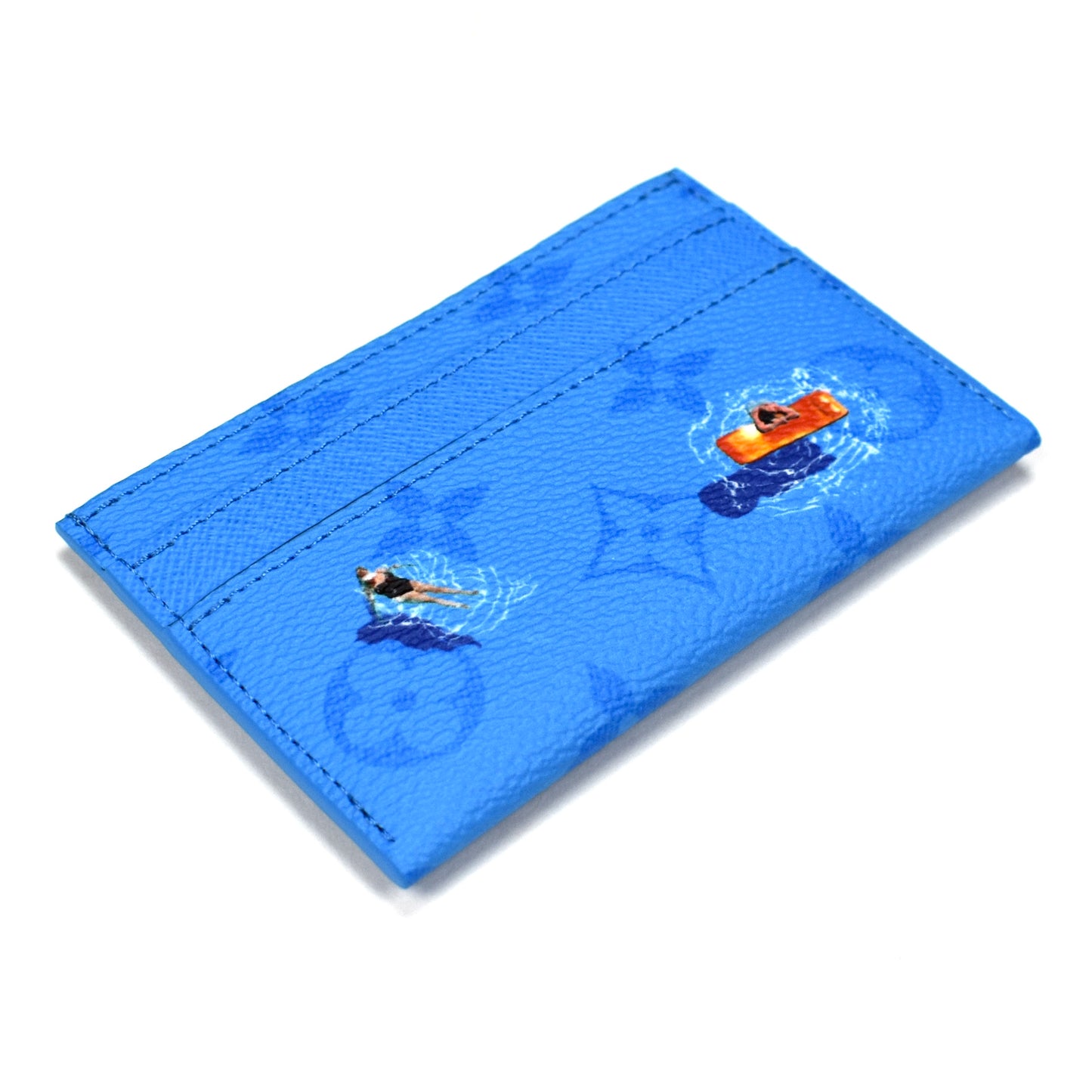 Louis Vuitton - Swim Monogram Double Card Holder (Blue Lagoon)