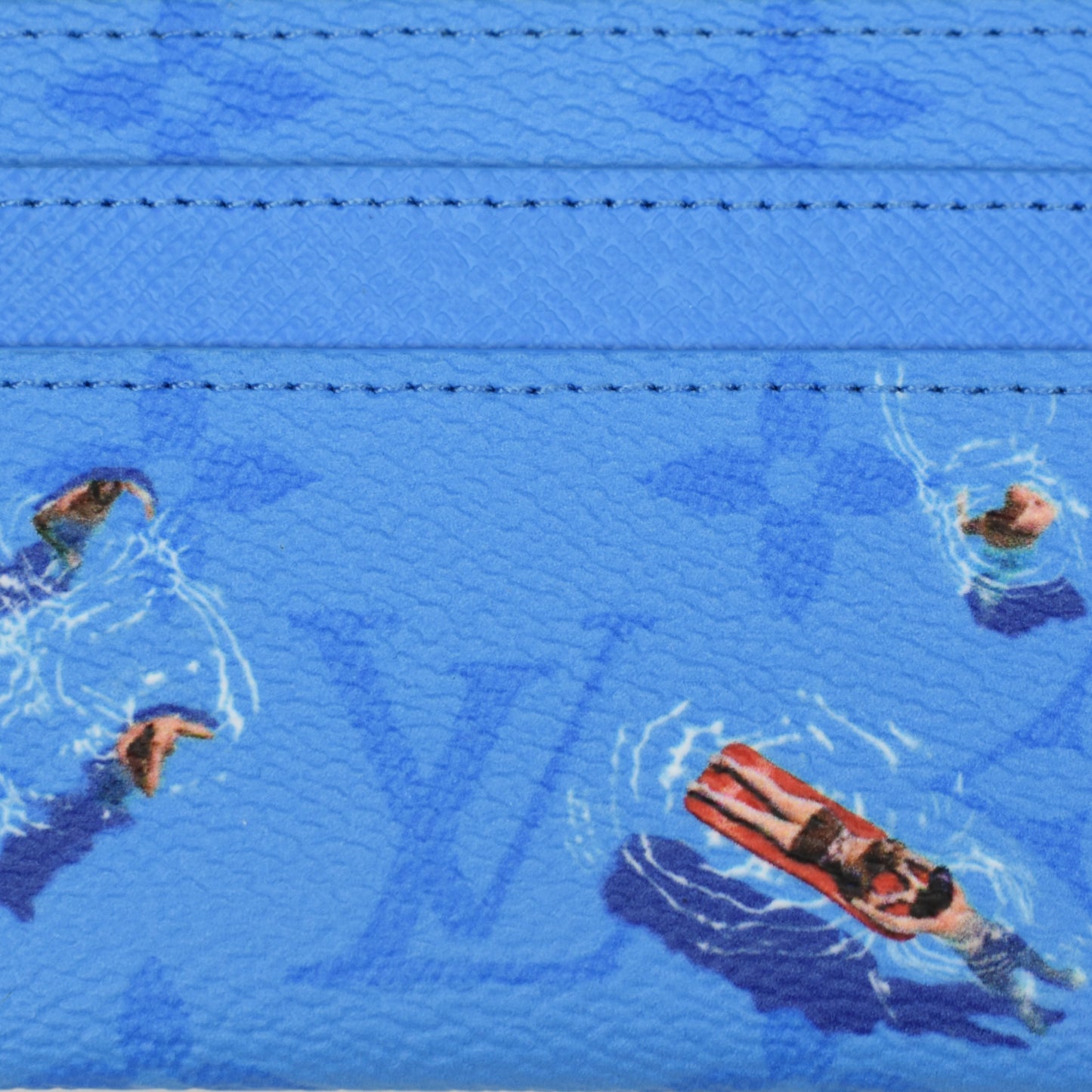 Louis Vuitton - Swim Monogram Double Card Holder (Blue Lagoon)