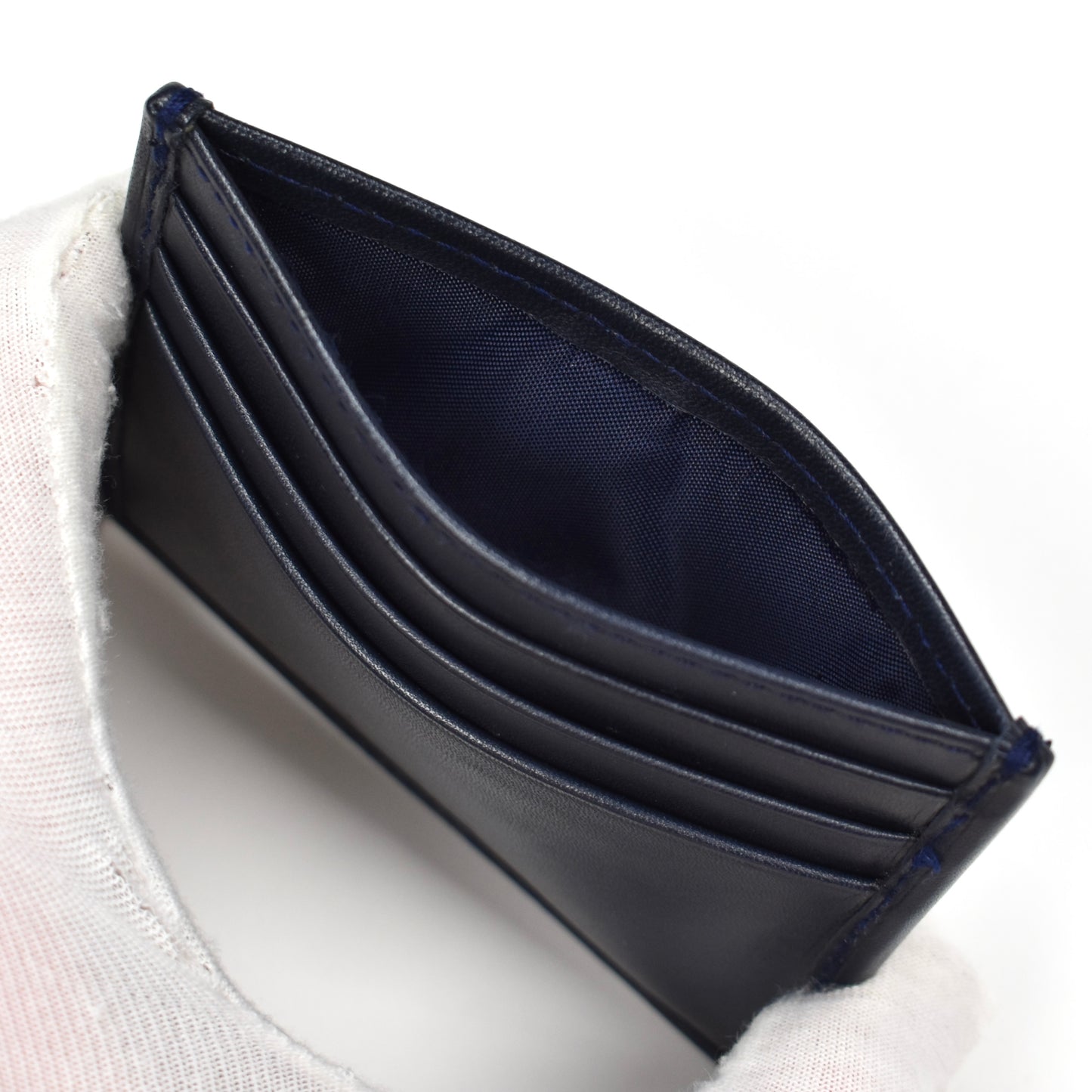 Polo Ralph Lauren - Navy Leather Bear Embroidered Card Holder