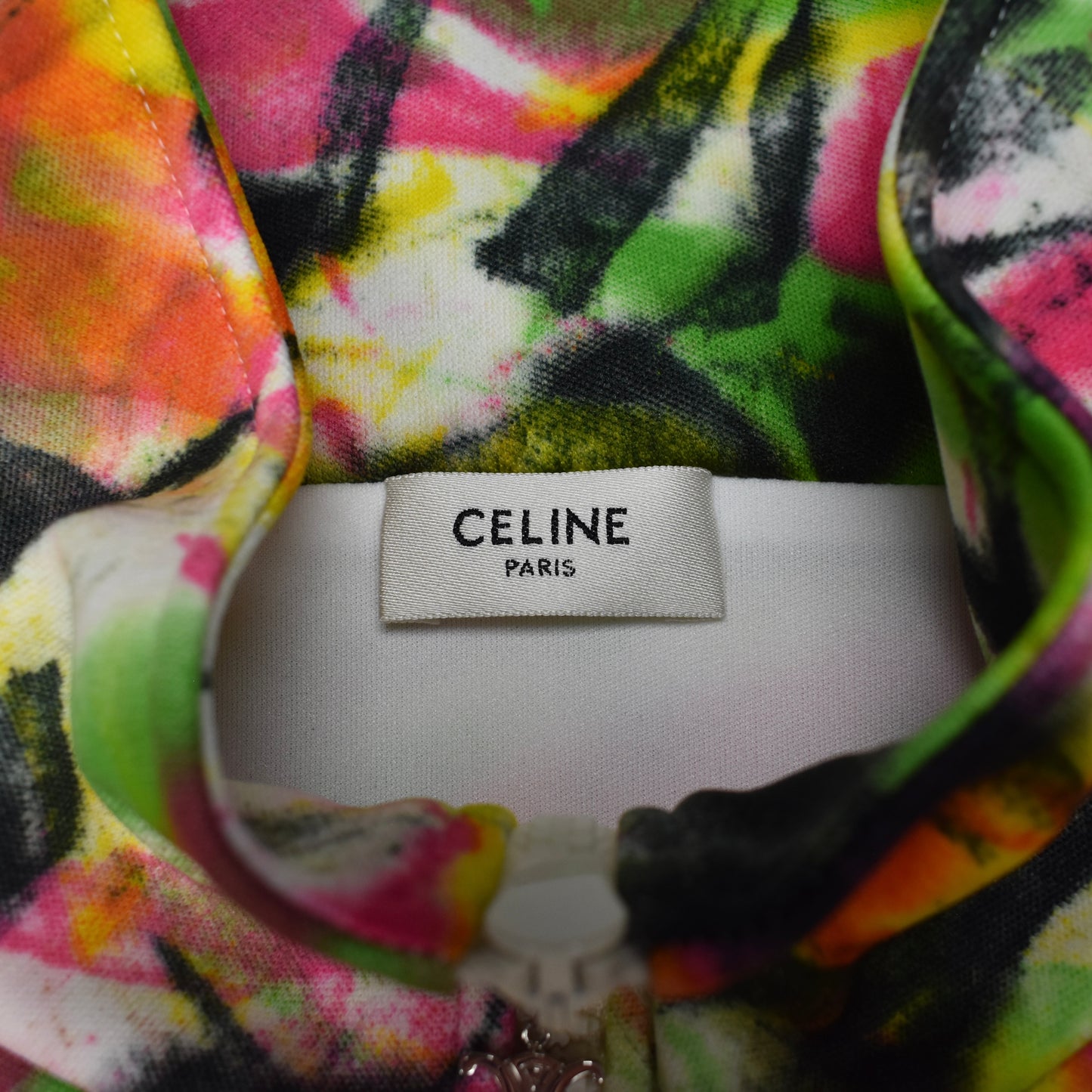 Celine - Abstract Paint Print Track Jacket