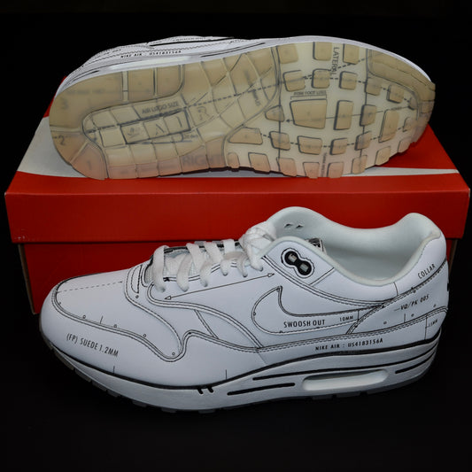 Nike - Air Max 1 Sketch to Shelf 'Schematic' (White)