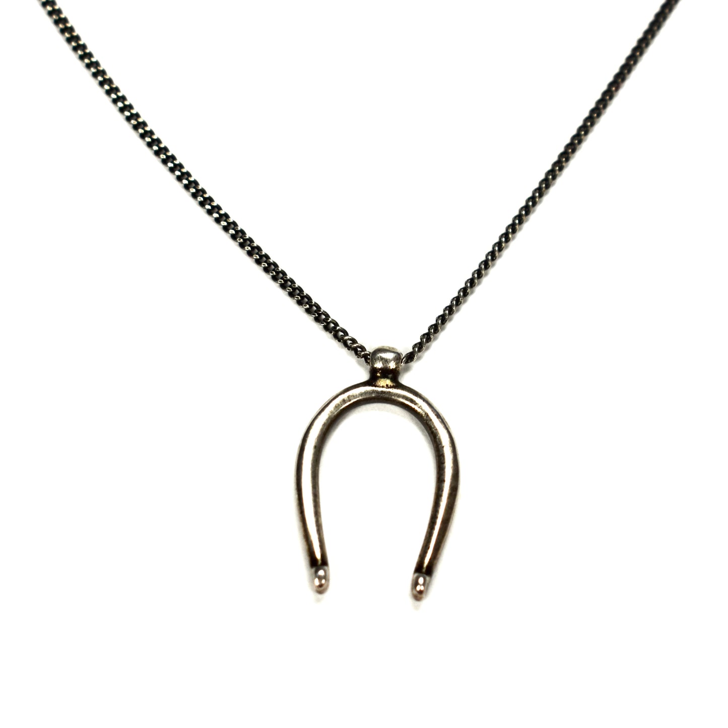 Saint Laurent - Silver Lucky Horseshoe Pendant Necklace