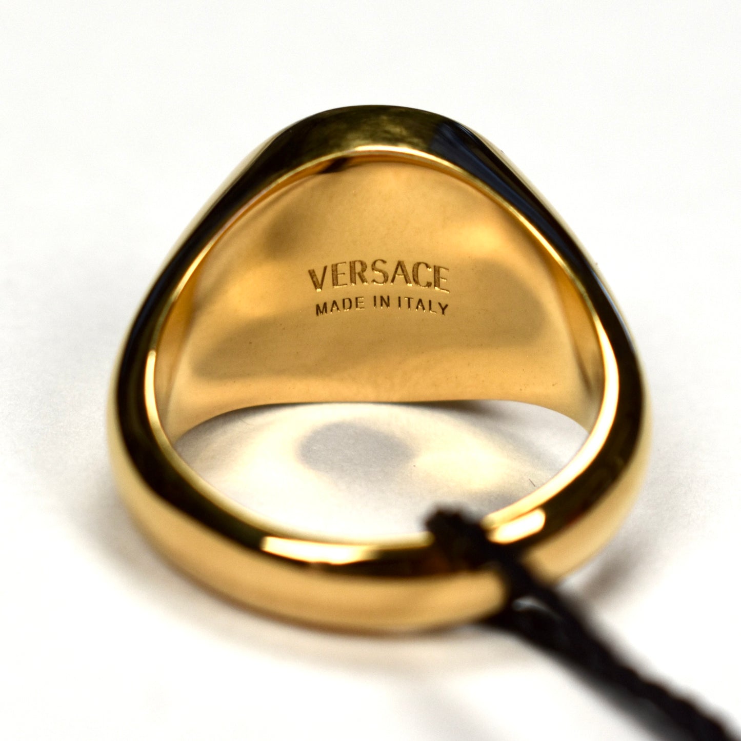 Versace - Gold / Red Enamel Medusa Ring