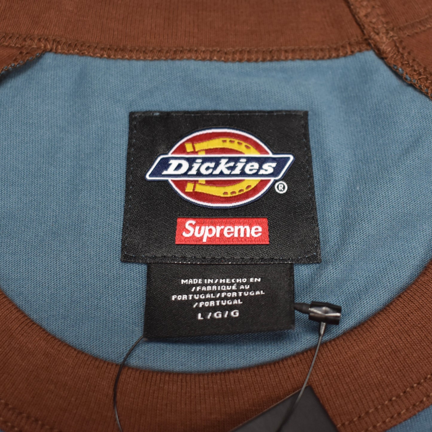 Supreme x Dickies - Raglan Sleeve Logo T-Shirt (Slate/Brown)