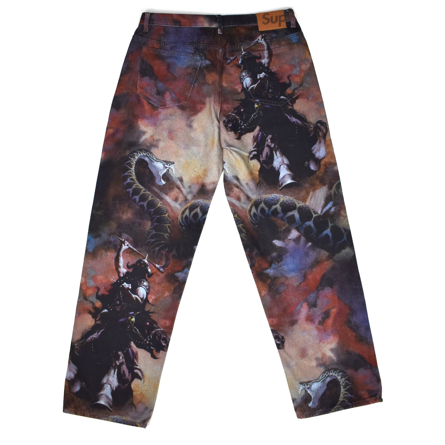 Supreme x Frazetta - Death Dealer Print Denim Jeans