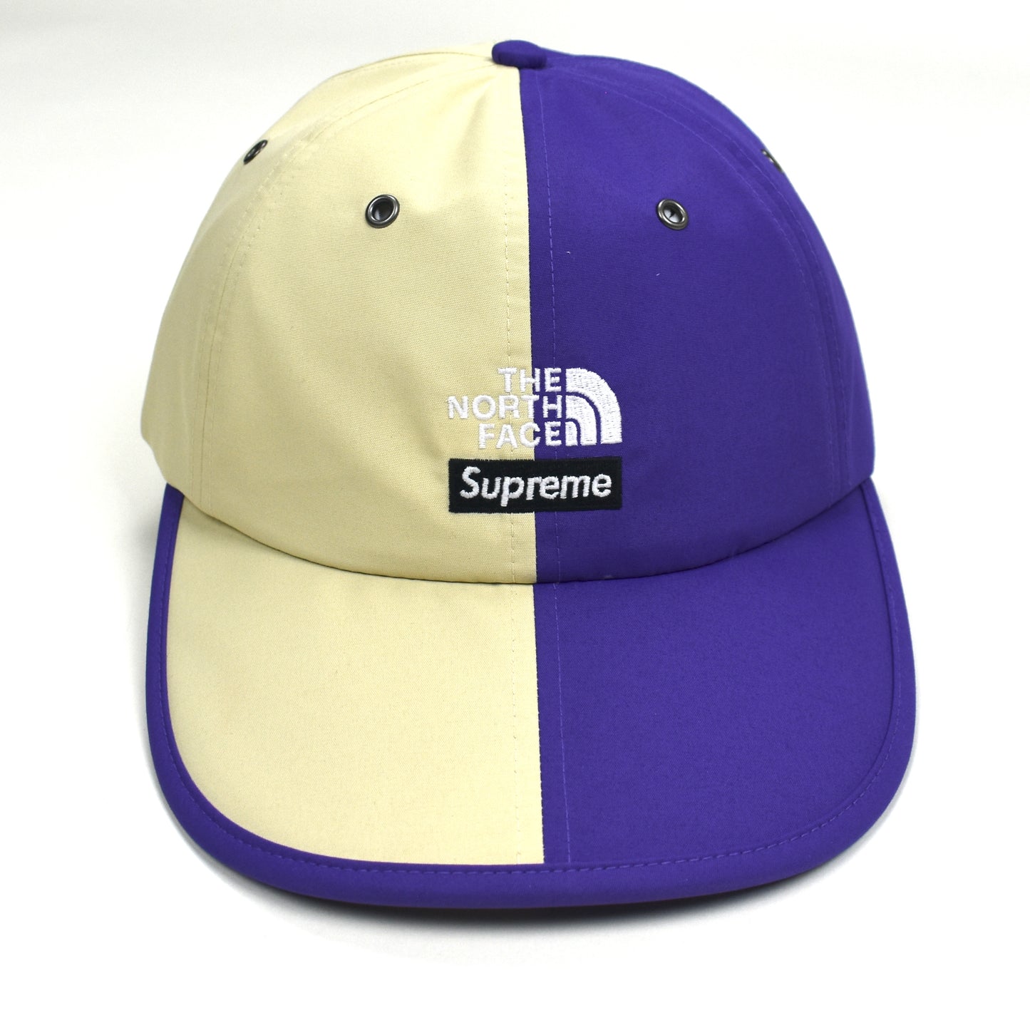 Supreme x The North Face - Split Logo Hat (Beige/Purple)