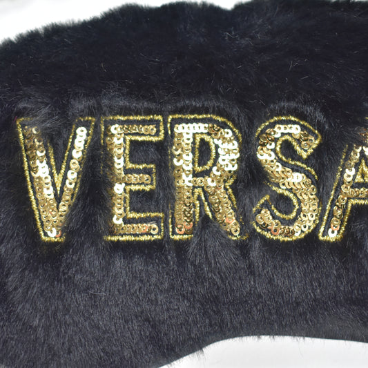 Versace - Sequin Logo Plush Sleep Mask