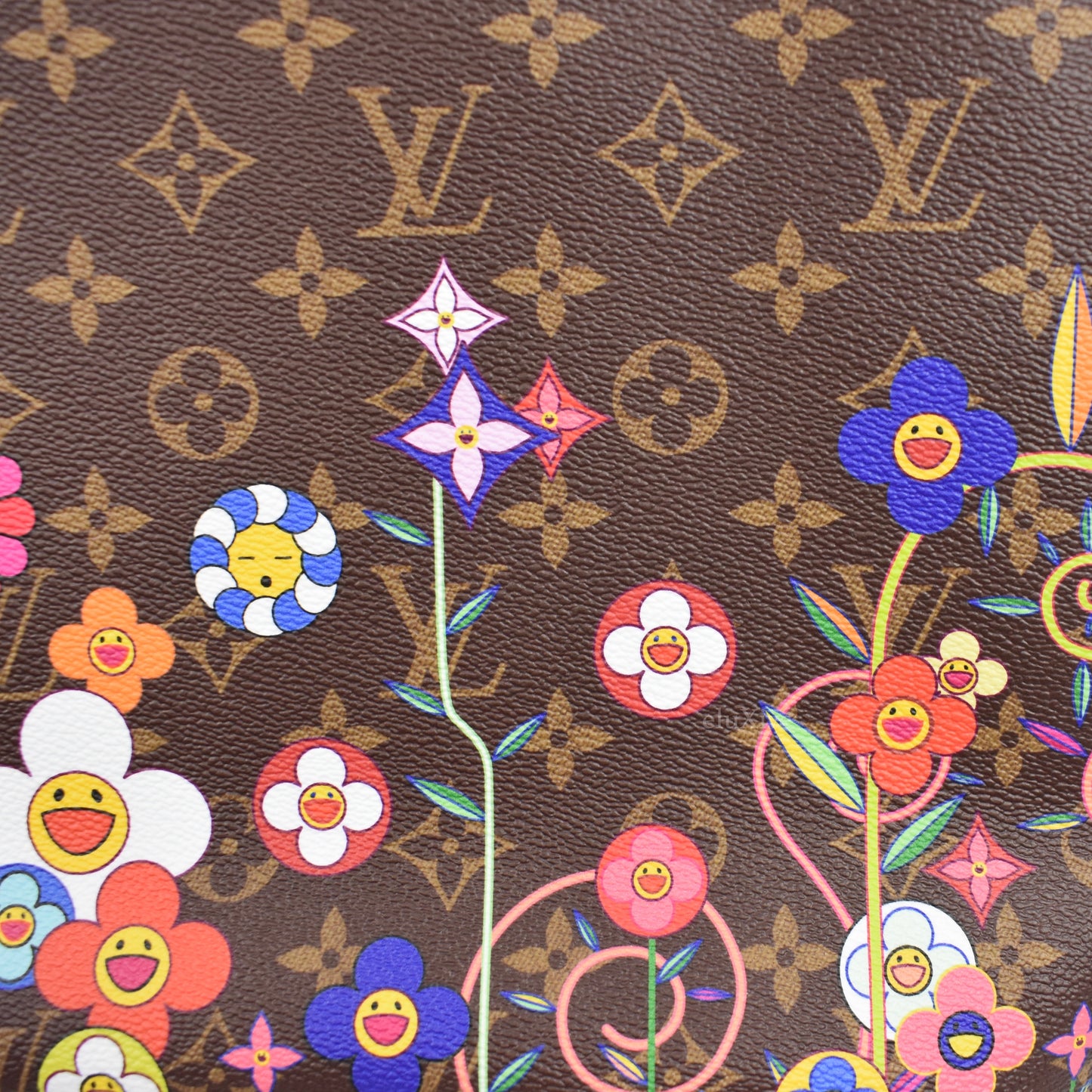 Louis Vuitton x Murakami - Flowers Monogram Neverfull MM Bag (Brown)