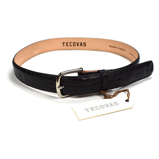Tecovas - Genuine Caiman Exotic Leather Belt (Black)