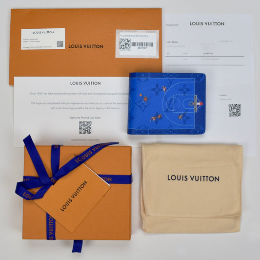 Louis Vuitton - Basketball Monogram Slender Wallet (Blue)
