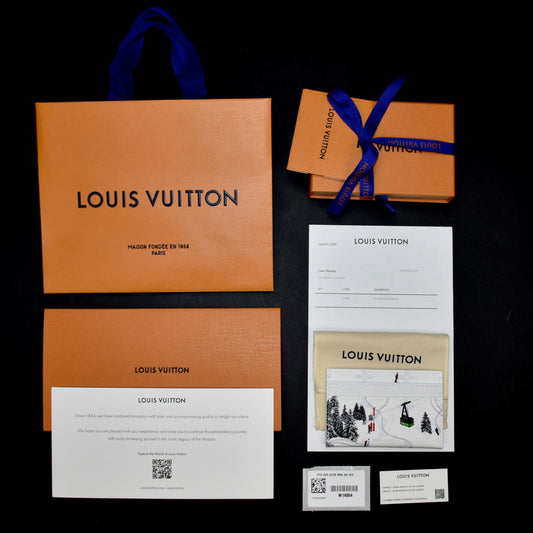 Louis Vuitton - Ski Monogram Double Card Holder (White)