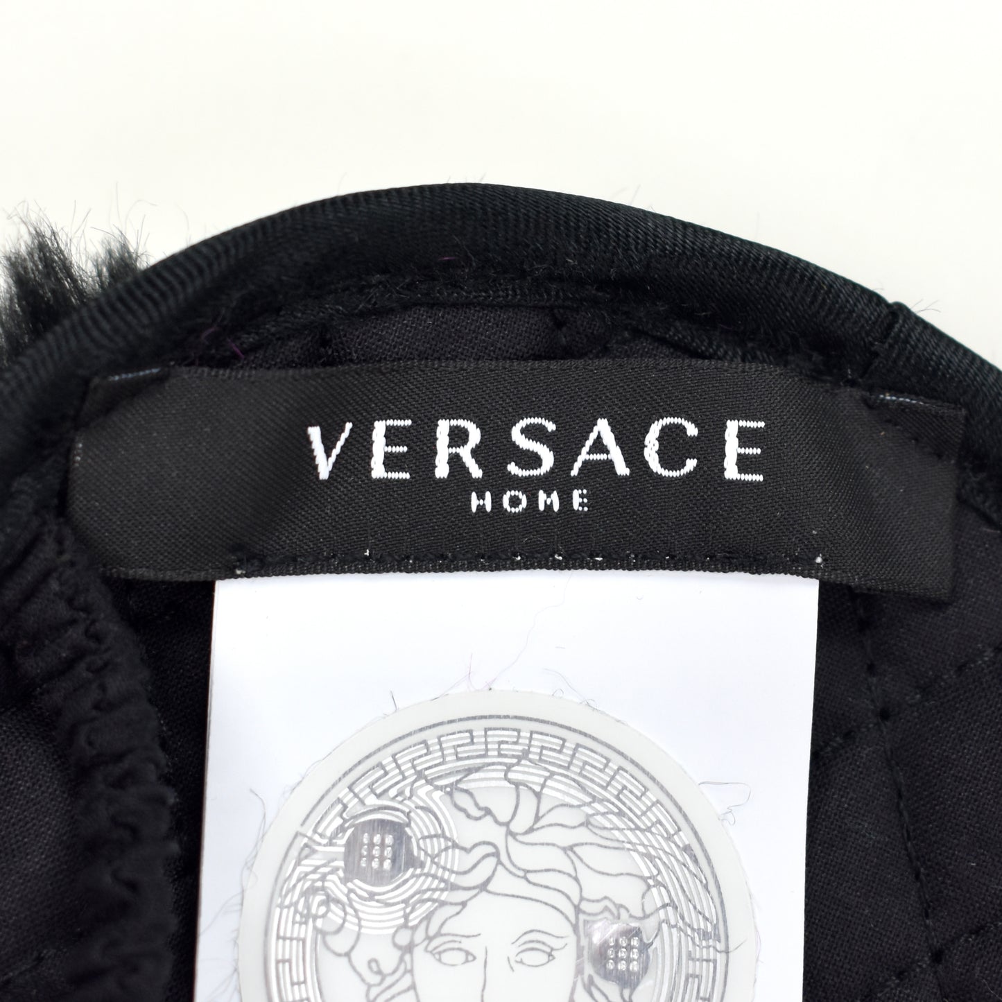 Versace - Sequin Logo Plush Sleep Mask