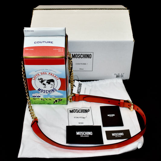 Palace x Moschino - Leather Milk Carton Bag