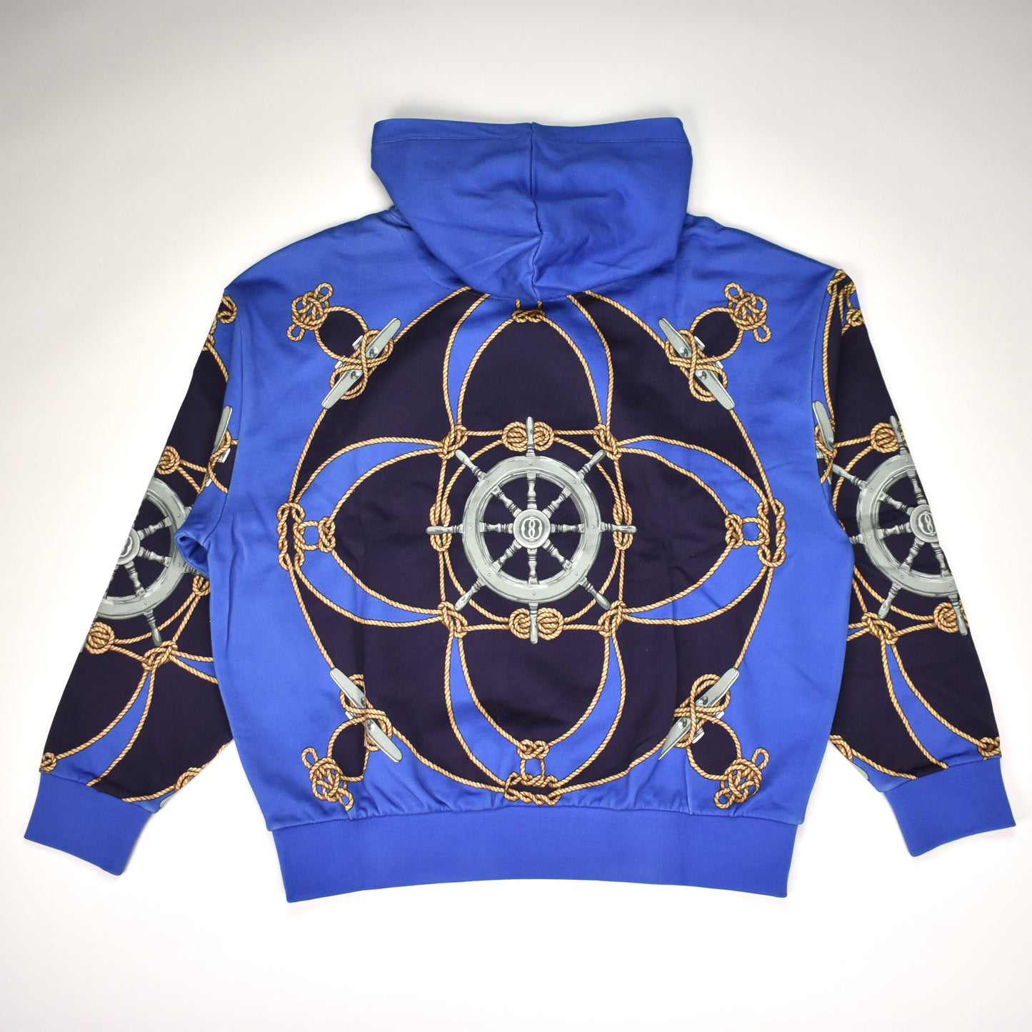 Bally - Blue Nautical Print Hoodie