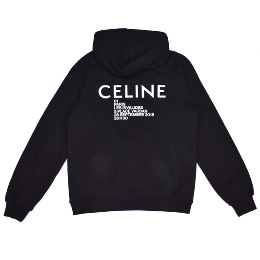 Celine - Black Show Invitation Logo Hoodie