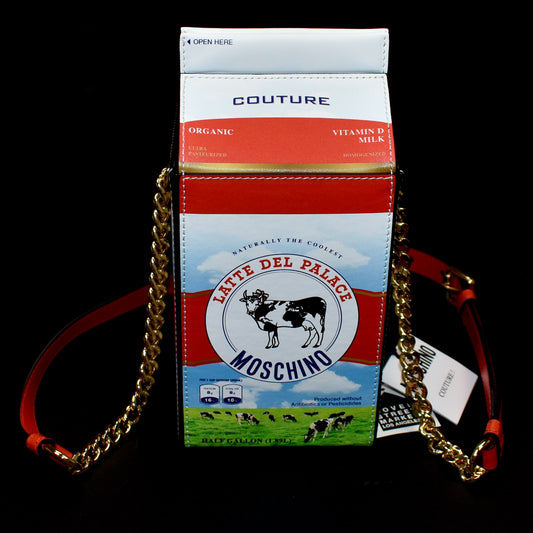 Palace x Moschino - Leather Milk Carton Bag