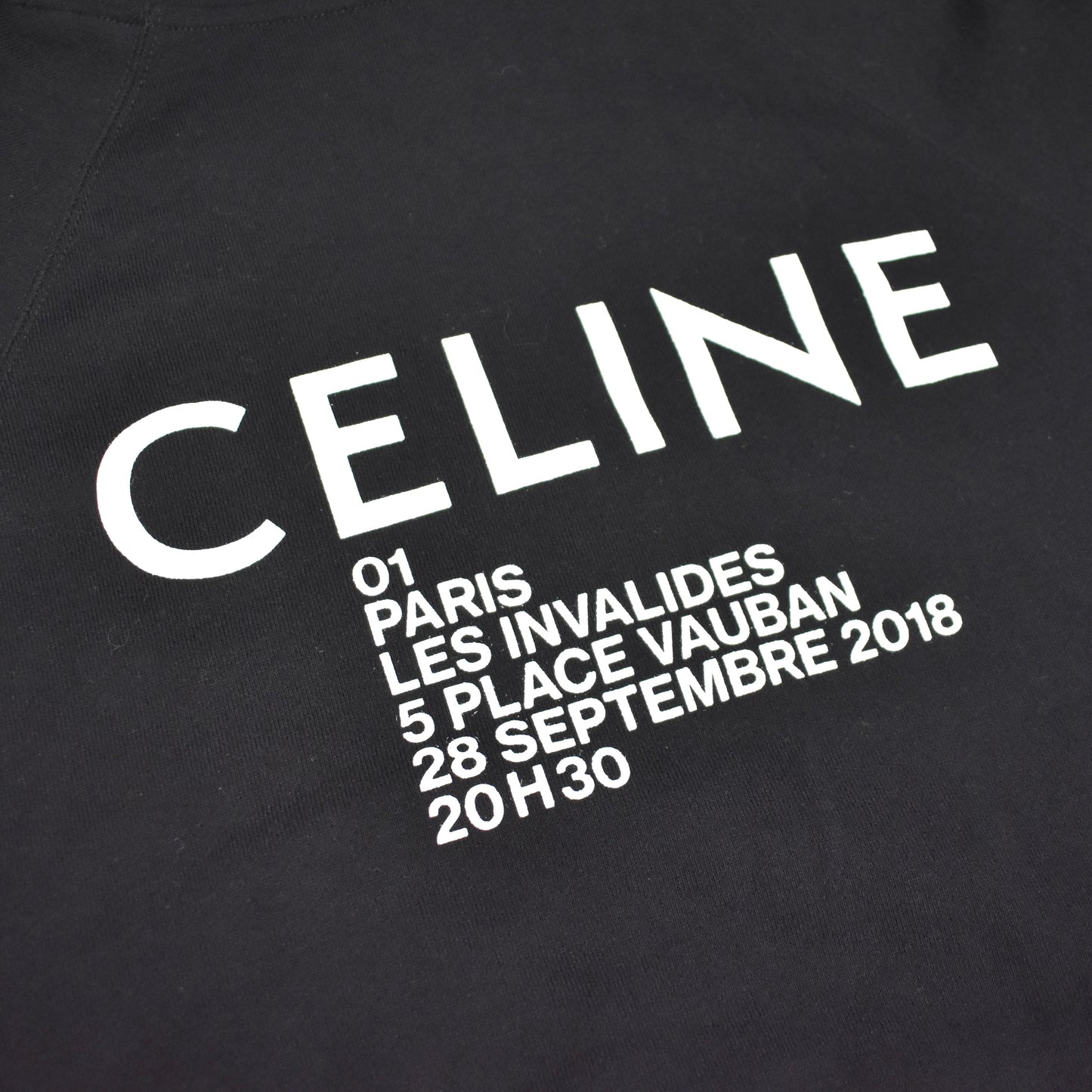 Celine - Black Show Invitation Logo Hoodie