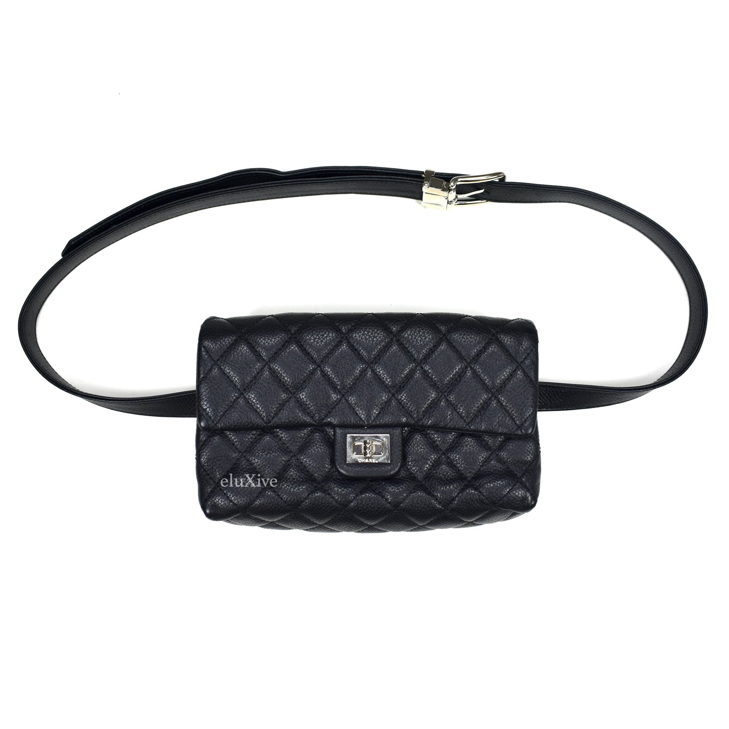 Chanel - Black Quilted Leather 2.55 Reissue Uniform Belt Bag