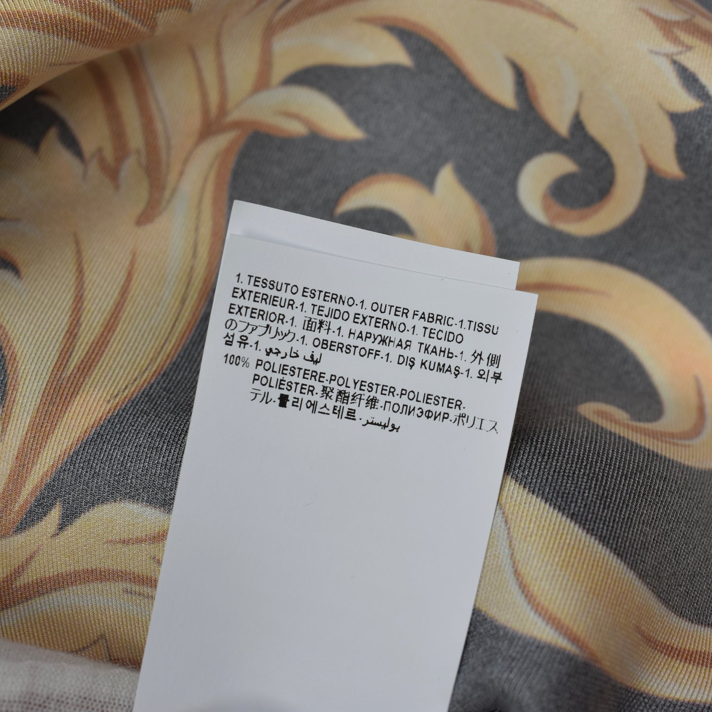 Versace - Black / Gold Baroque Leaf Twill Shirt