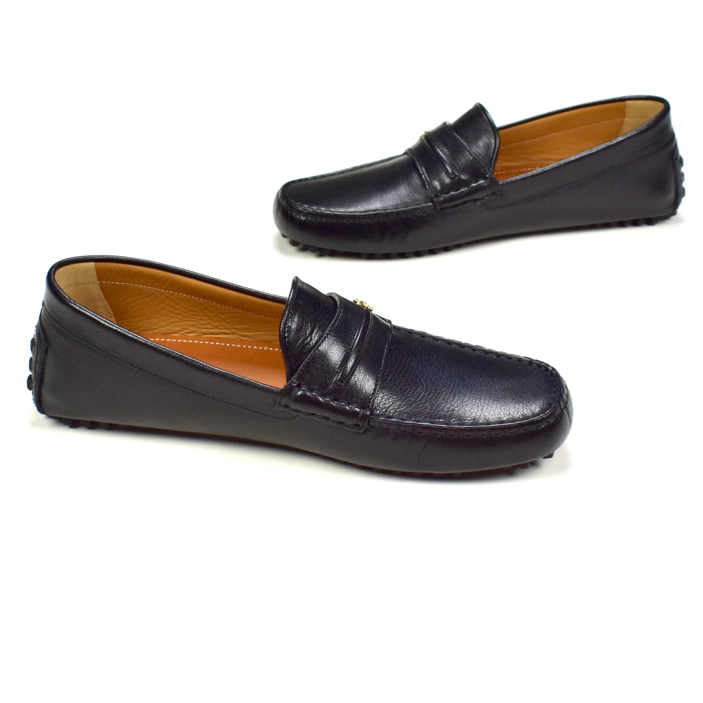 Gucci - Black Leather Horsebit Driving Loafers