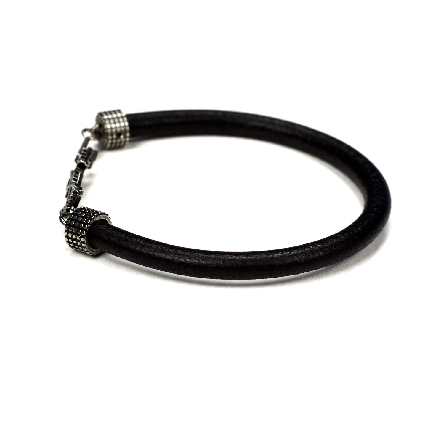 Saint Laurent - YSL Logo Opyum Leather Bracelet