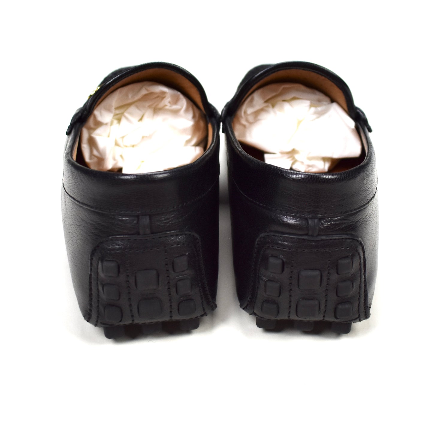 Gucci - Black Leather Horsebit Driving Loafers