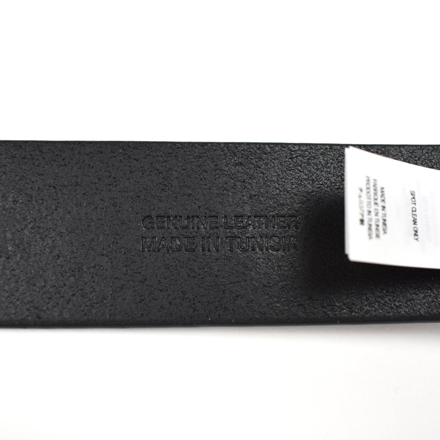 Supreme - Black Leather Repeat Logo Belt (FW25)