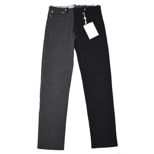 Maison Margiela - Black/Gray Deconstructed Denim Jeans