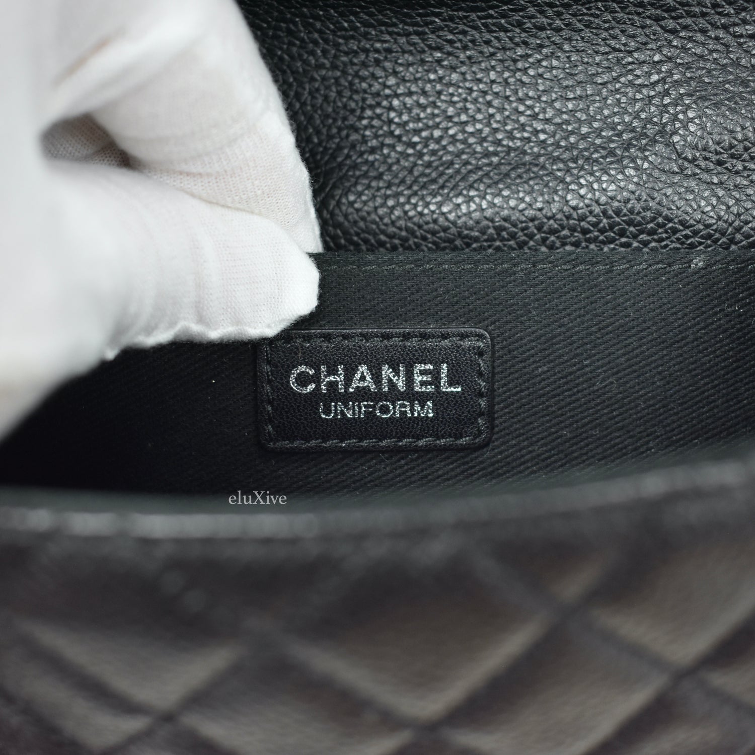 Chanel Uniform Black Quilted Leather Waist-Belt Bag at 1stDibs