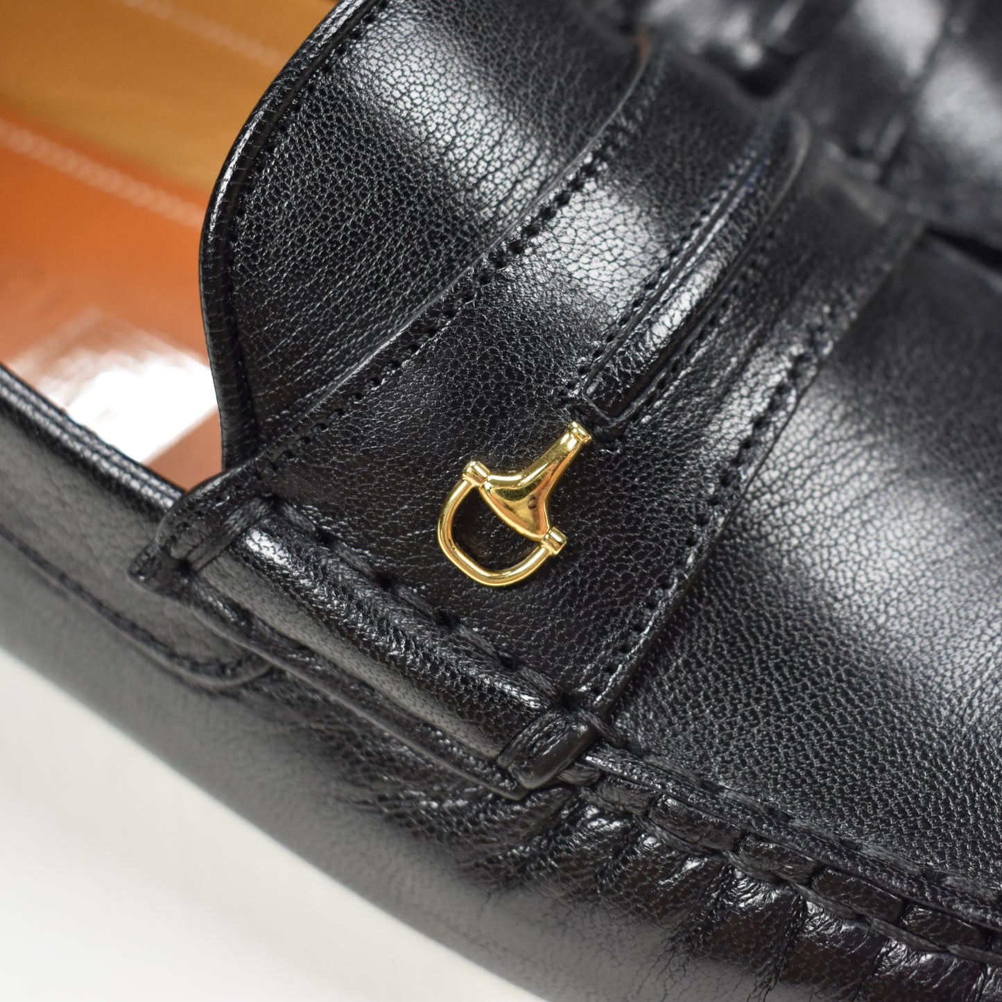 Gucci - Black Leather Horsebit Driving Loafers