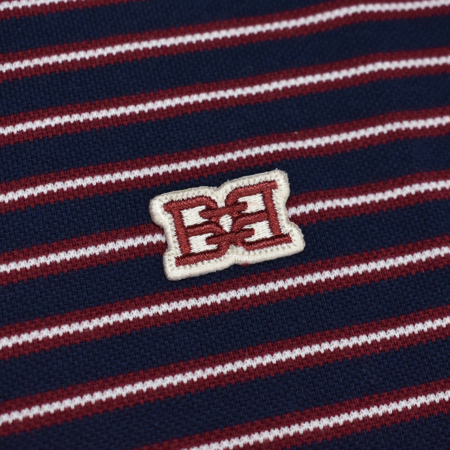 Bally - Navy Logo Stripe Polo Shirt