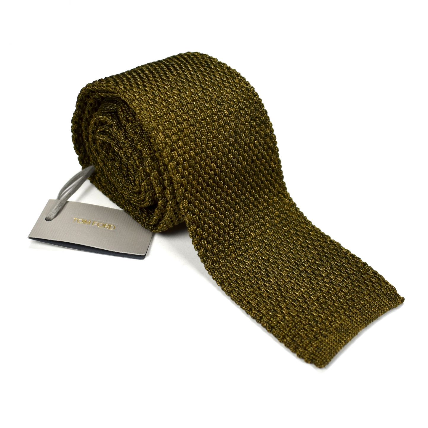 Tom Ford - Olive 100% Silk Knit Tie