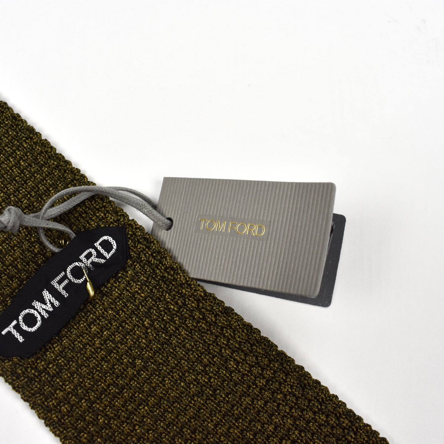 Tom Ford - Olive 100% Silk Knit Tie