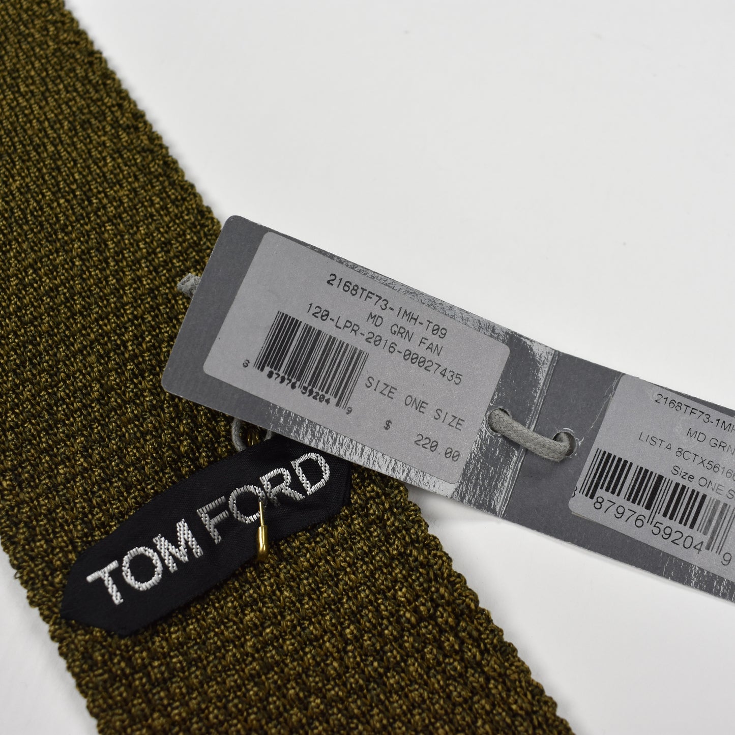 Tom Ford - Olive 100% Silk Knit Tie