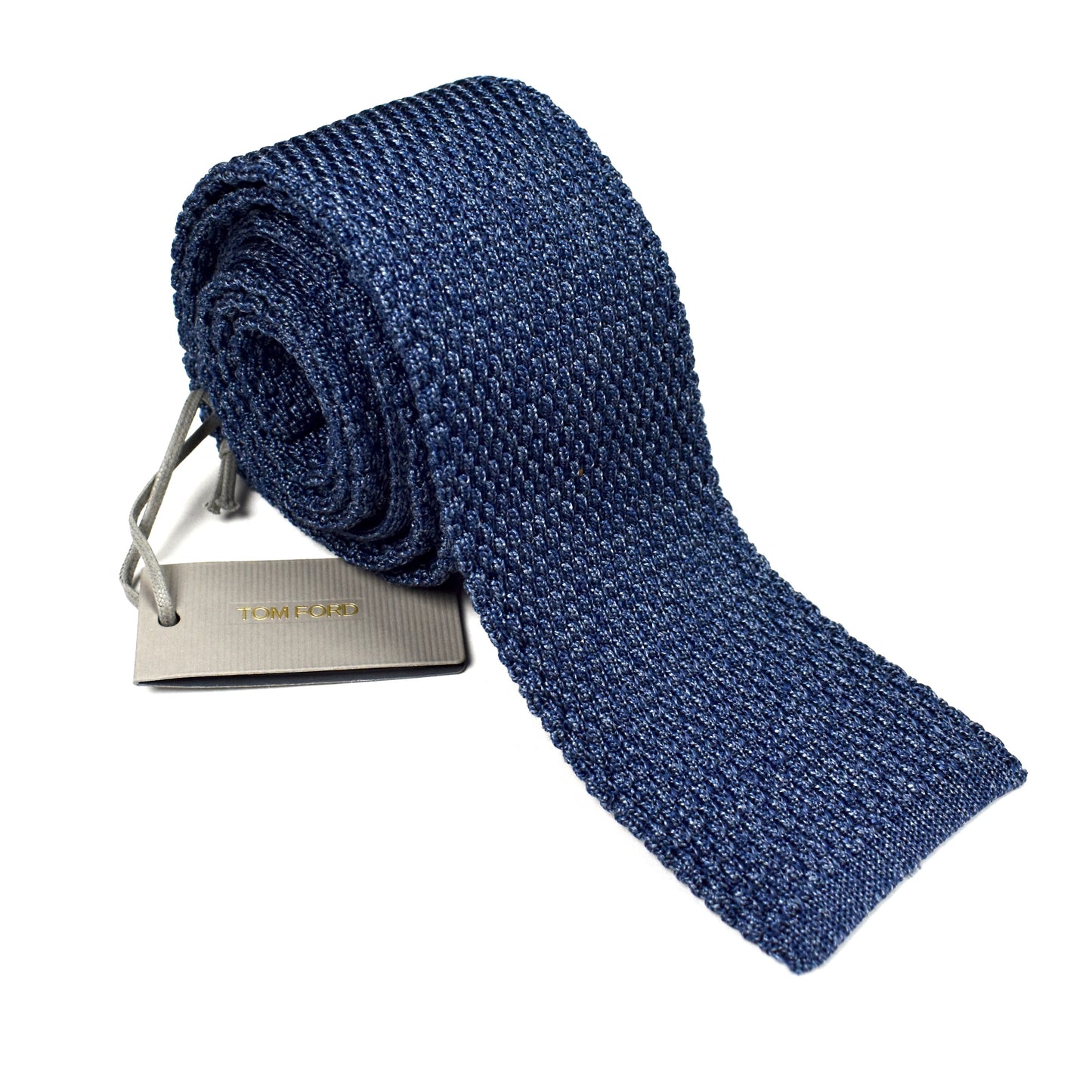 Tom Ford - Slate Blue 100% Silk Knit Tie