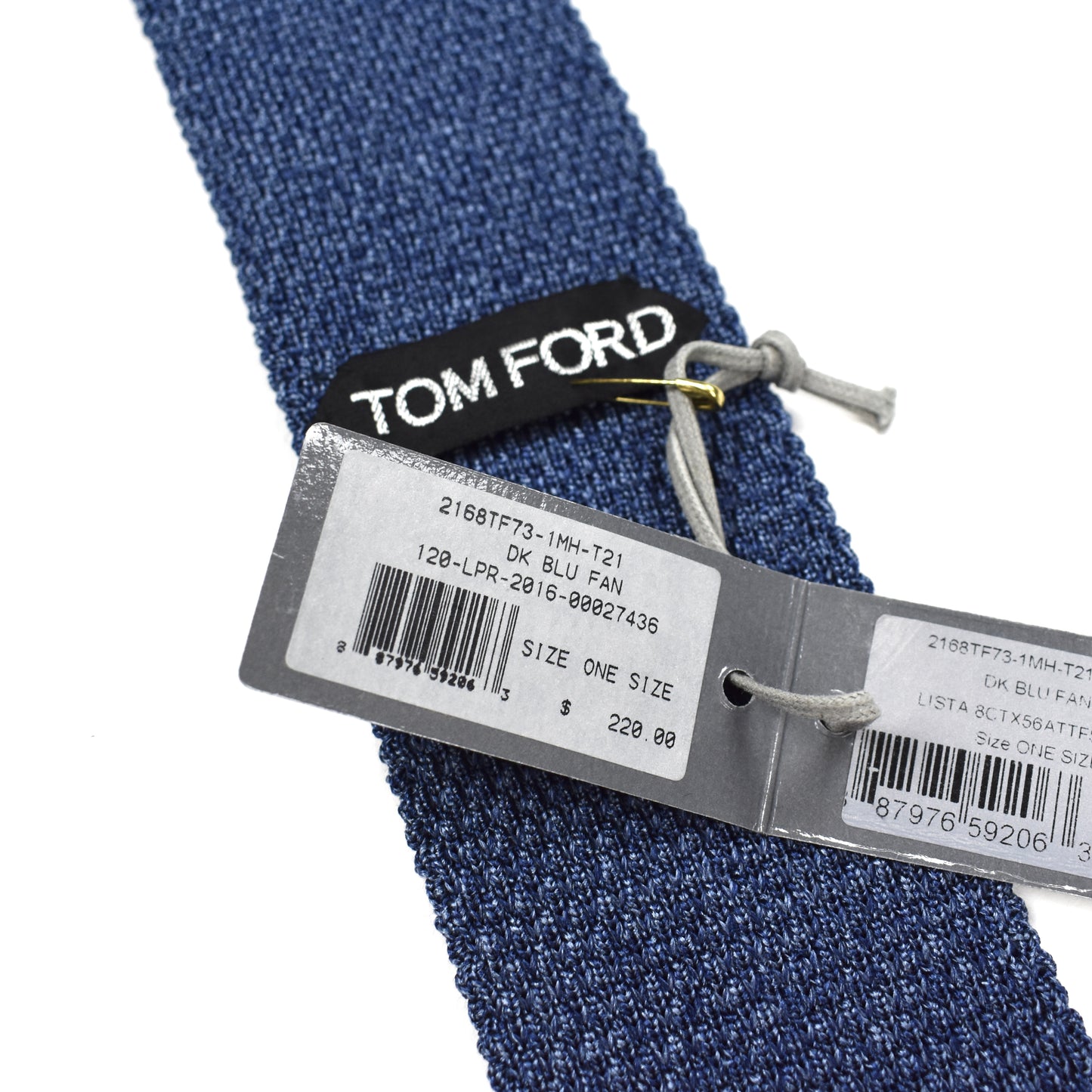 Tom Ford - Slate Blue 100% Silk Knit Tie