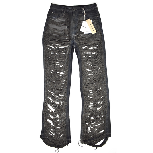 Rick Owens DRKSHDW - Dark Dust Shredded Geth Jeans
