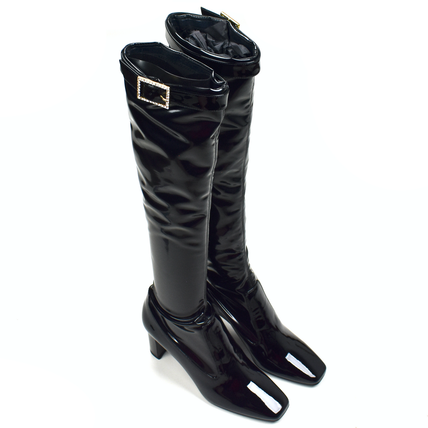 Saint Laurent - Black Twiggy 70 Stretch Boots