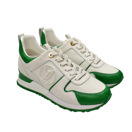 Louis Vuitton - White / Green Runaway Sneakers