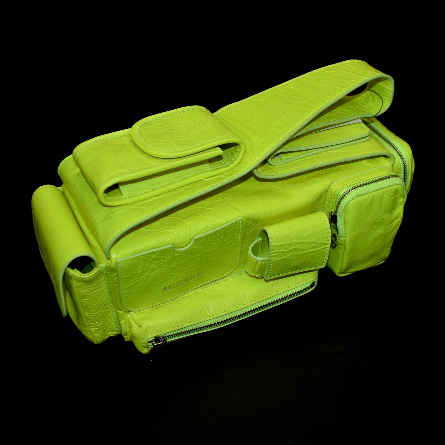 Balenciaga - Superbusy XS Sling Bag (Fluo Yellow)
